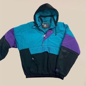 Vintage Blue and Purple Starter Hooded Jacket XL